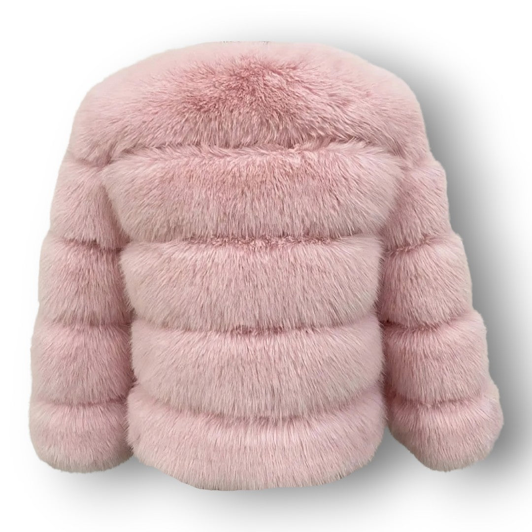 ''PINK'' SHORT FUR JACKET