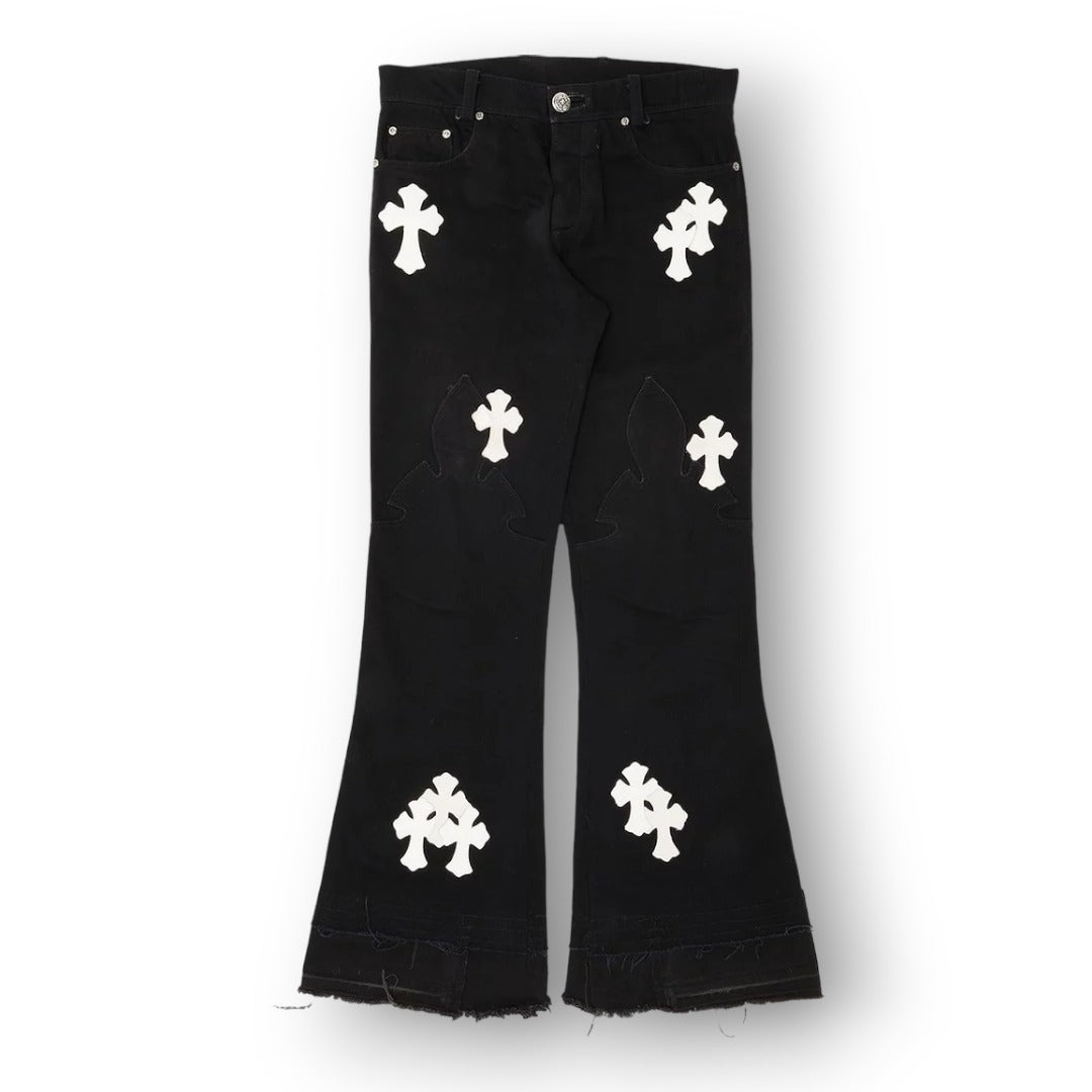 COME HEAT JEANS WITH CROSS ''BLACK''