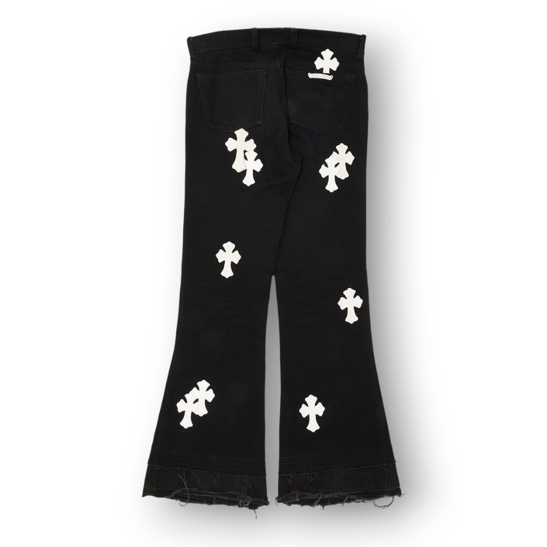 COME HEAT JEANS WITH CROSS ''BLACK''