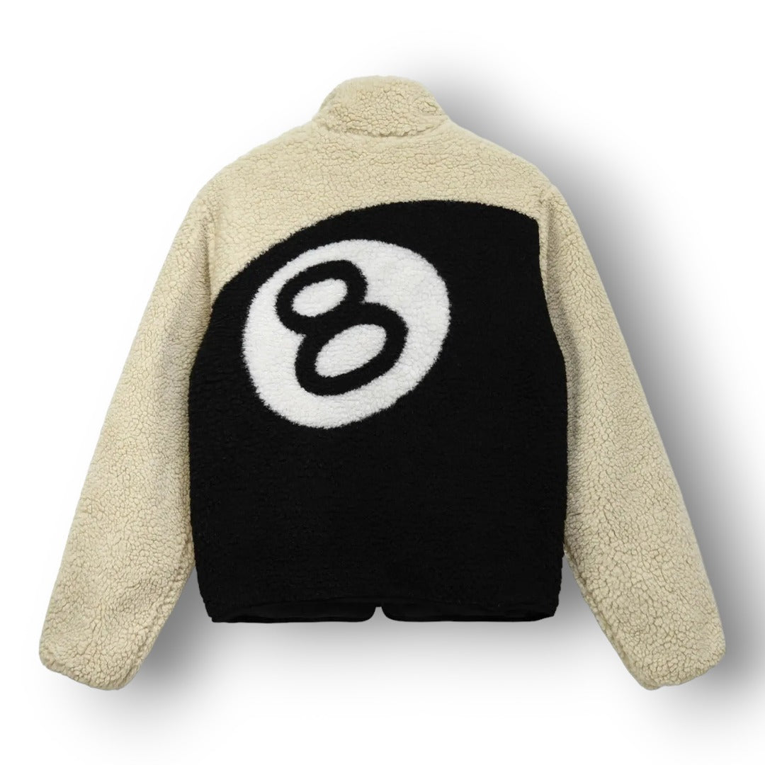 STUSY 8 BALL SHERPA REVESIBLE JACKET
