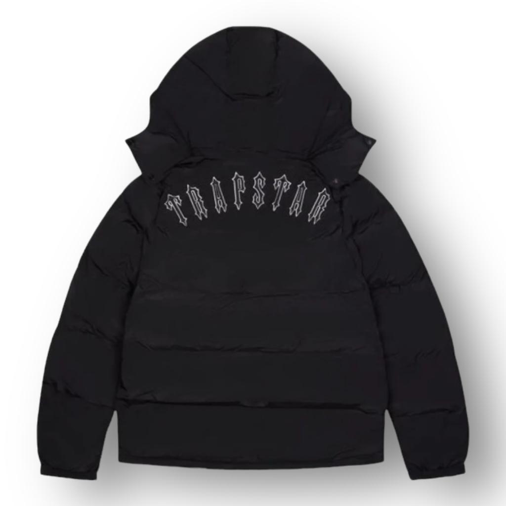TRAPSTARED DETACHABLE PUFFER JACKET''BLACKOUT''