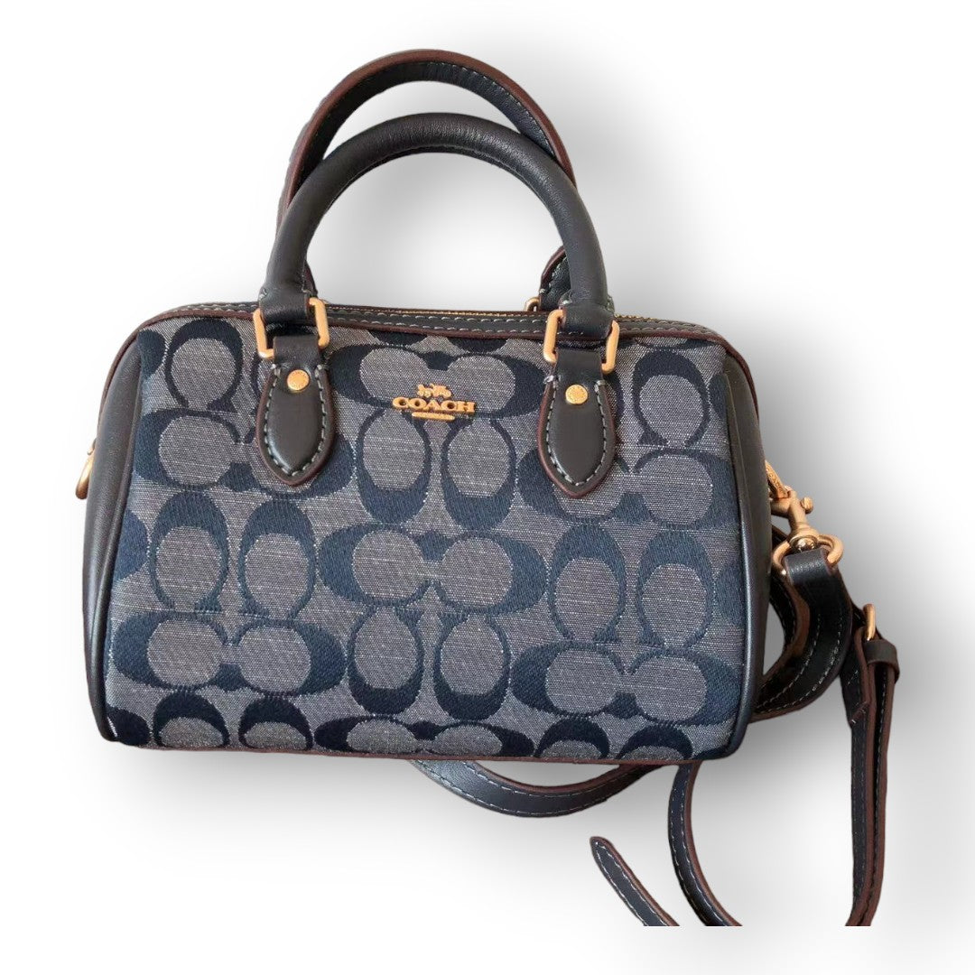 COACH ''BLUE RING PRINT'' HANDBAG