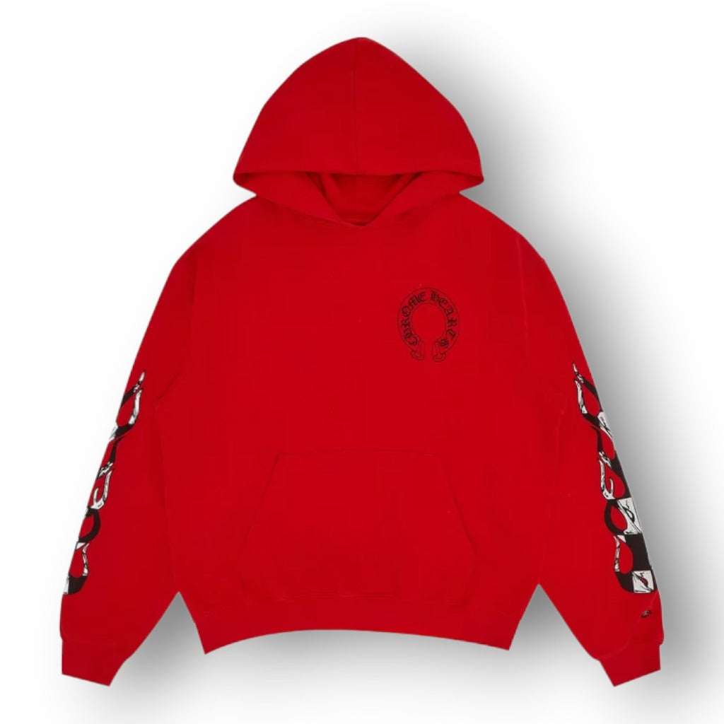 CROME HEART X MATTY BOY FLAMES HOODIE ''RED''