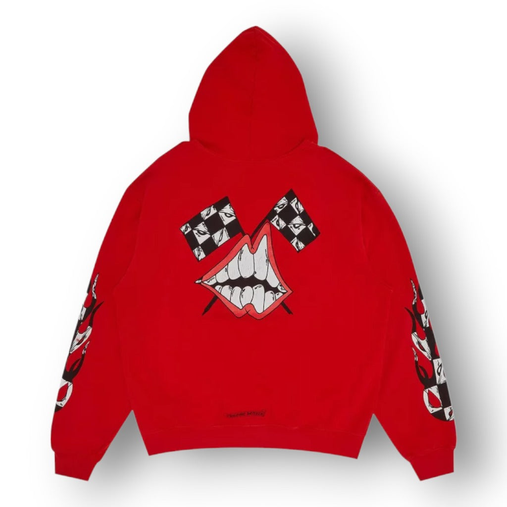 CROME HEART X MATTY BOY FLAMES HOODIE ''RED''