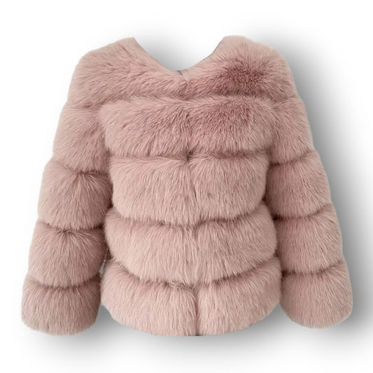 ''PINK'' SHORT FUR JACKET