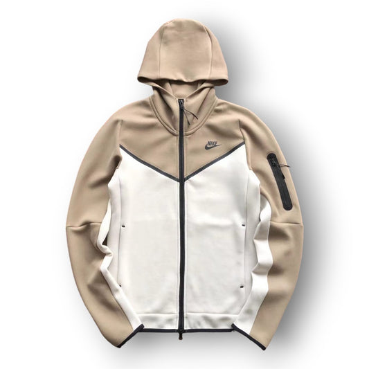 N1KE TECH ZIP JACKETS ''BEIGE''