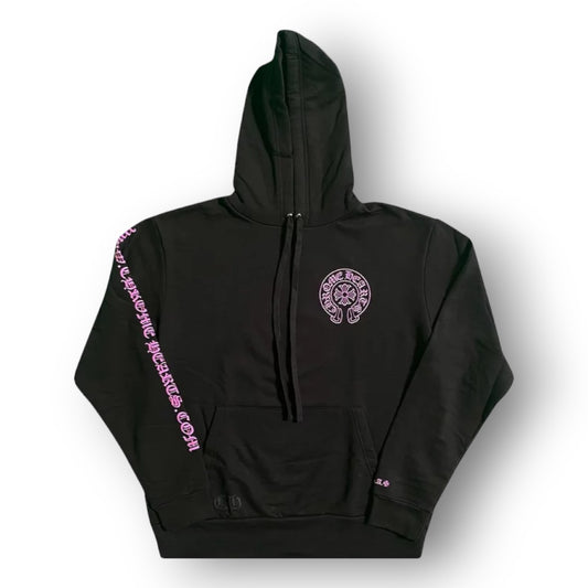 CROME HEART HORSE SHOE HOODIE ''BLACK/PINK''