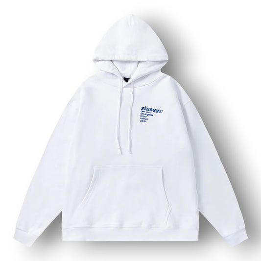 STUSY STRAWBERRY ''WHITE'' HOODIE