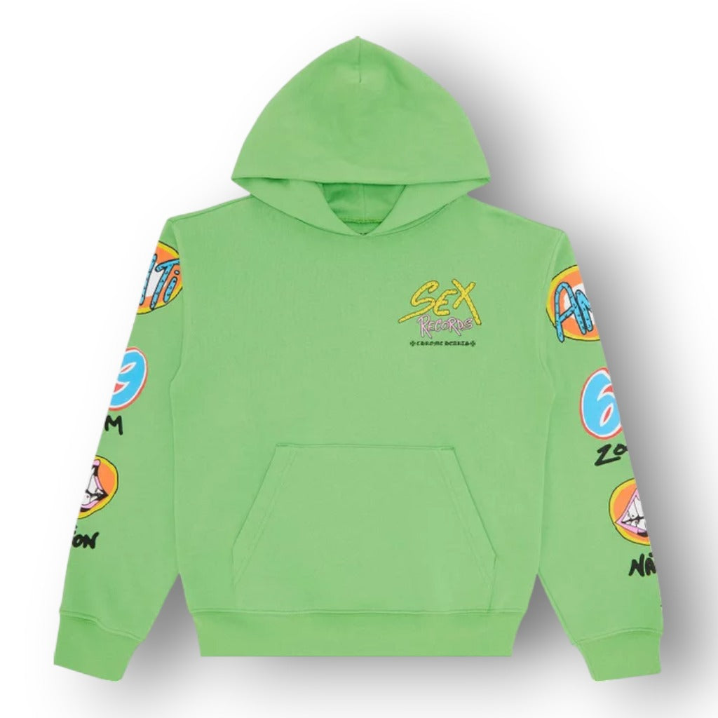 CROME HEART X MATTY BOY SEX RECORDS HOODIE ''GREEN''