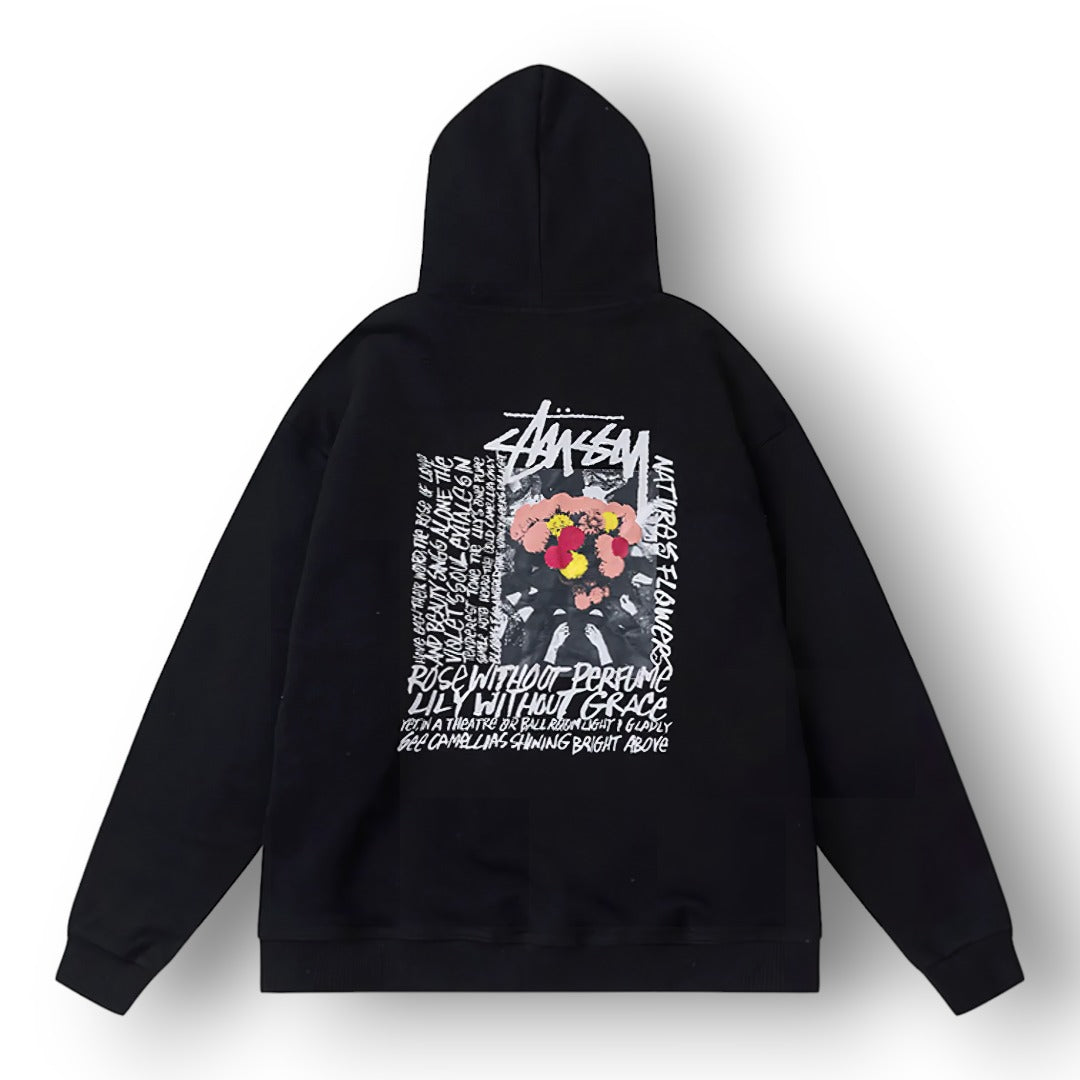 STUSY TRANSPARENT ''BLACK'' HOODIE