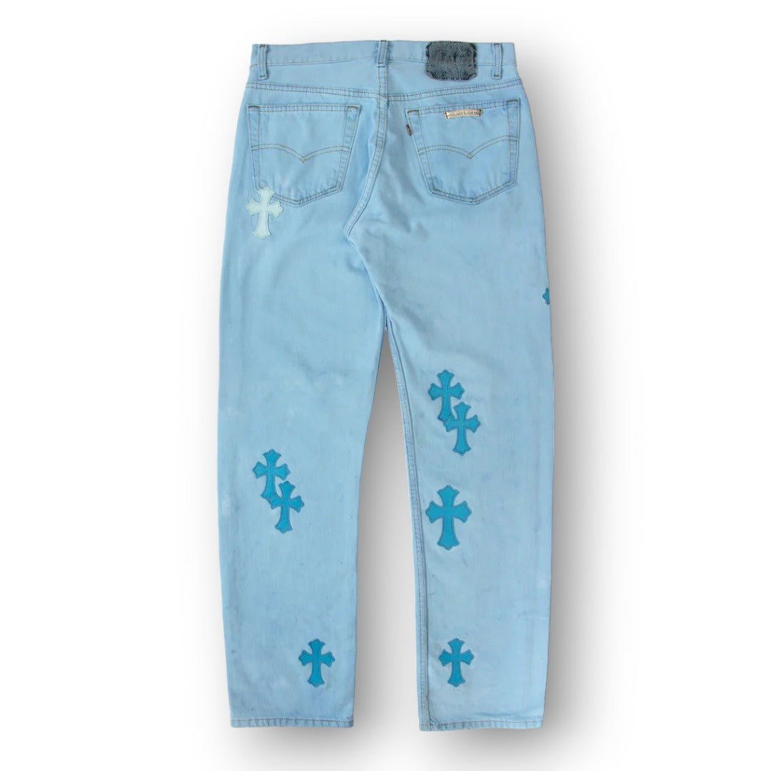 CROME HEART ''SKY BLUE'' JEANS