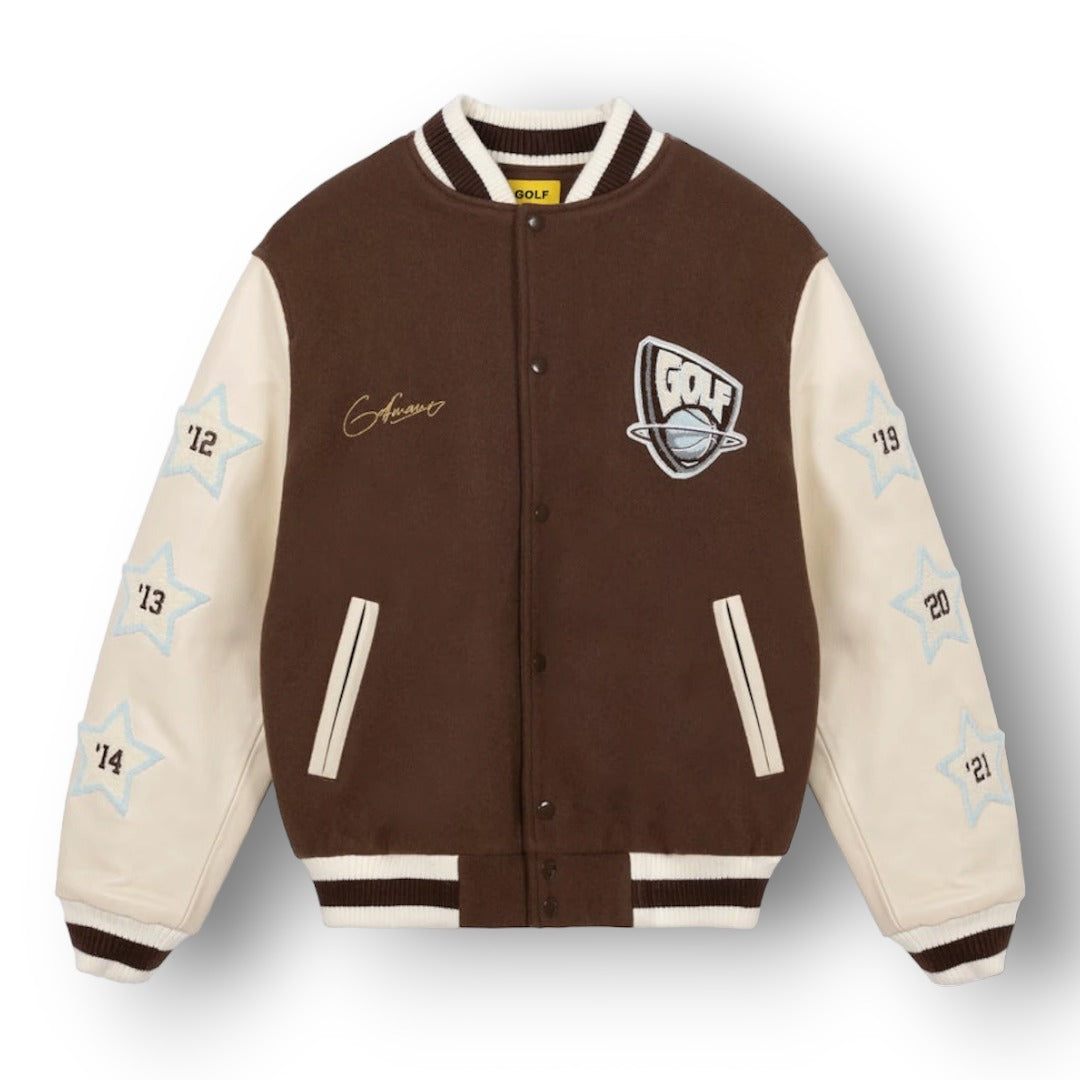 BROWN GOLF JACKET ''BROWN''