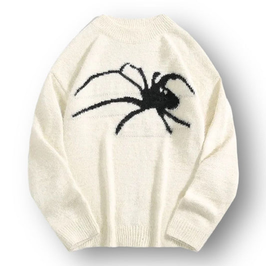 MADRID KNITTED SPIDER SWEATER ''WHITE''