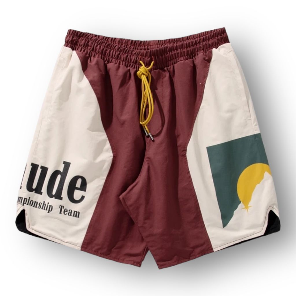 RUDE PANEL LOGO SHORTS