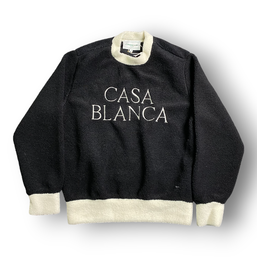 CASABLA "WHITE LOGO" CREWNECK