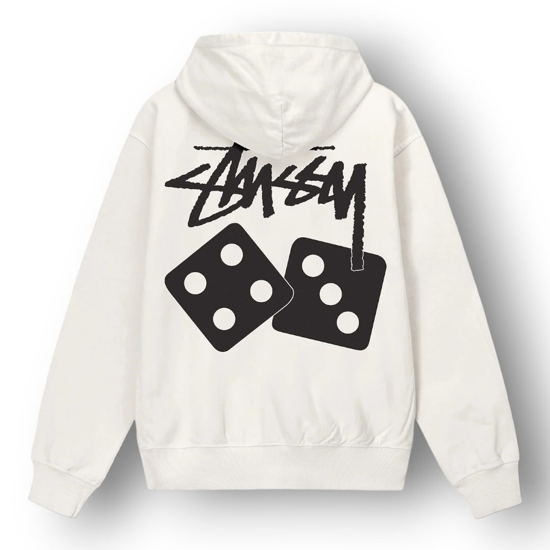 STUSY DICE ''CREAM'' HOODIE