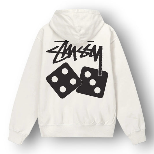 STUSY DICE ''CREAM'' HOODIE