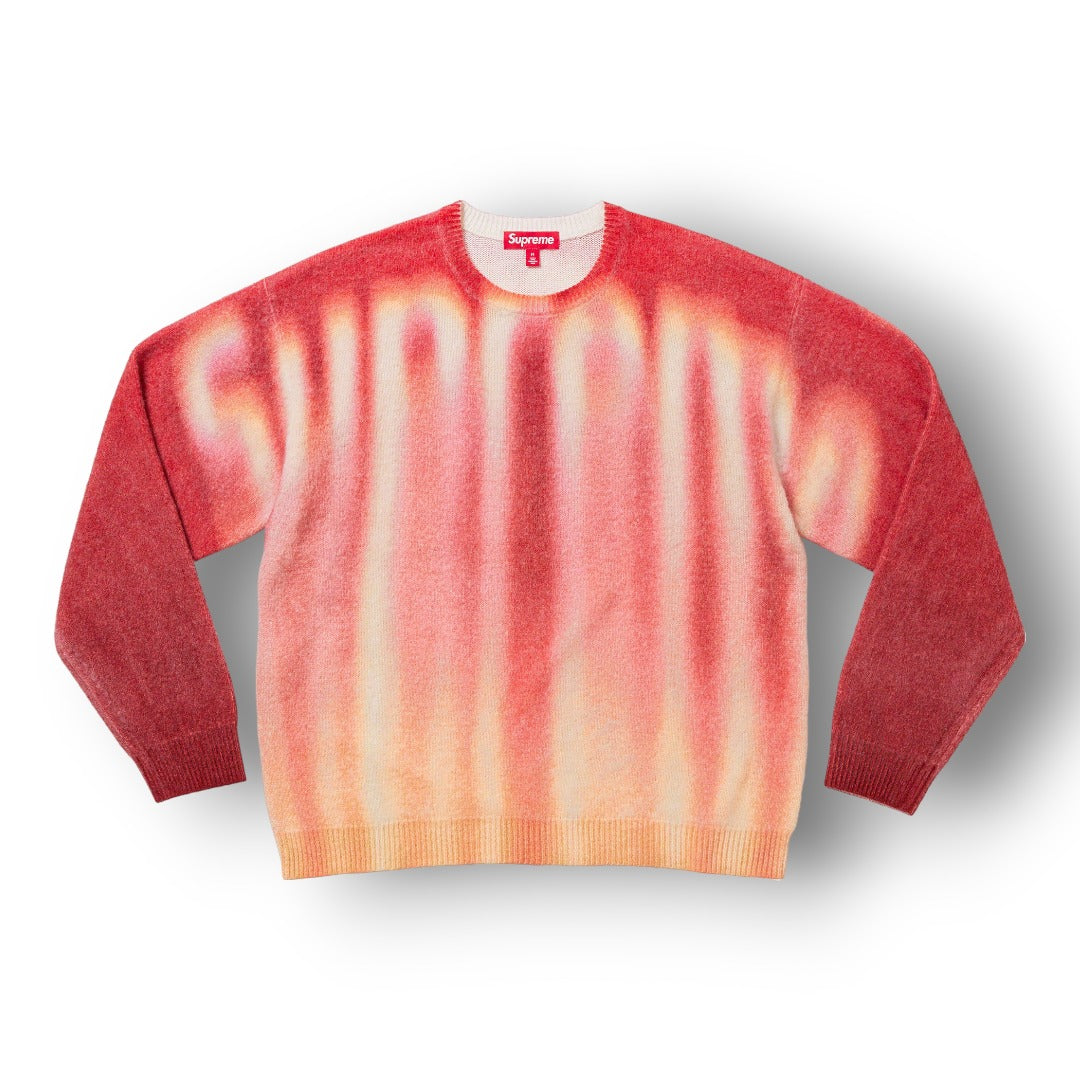 SUPER ''BLURRED RED'' SWEATER