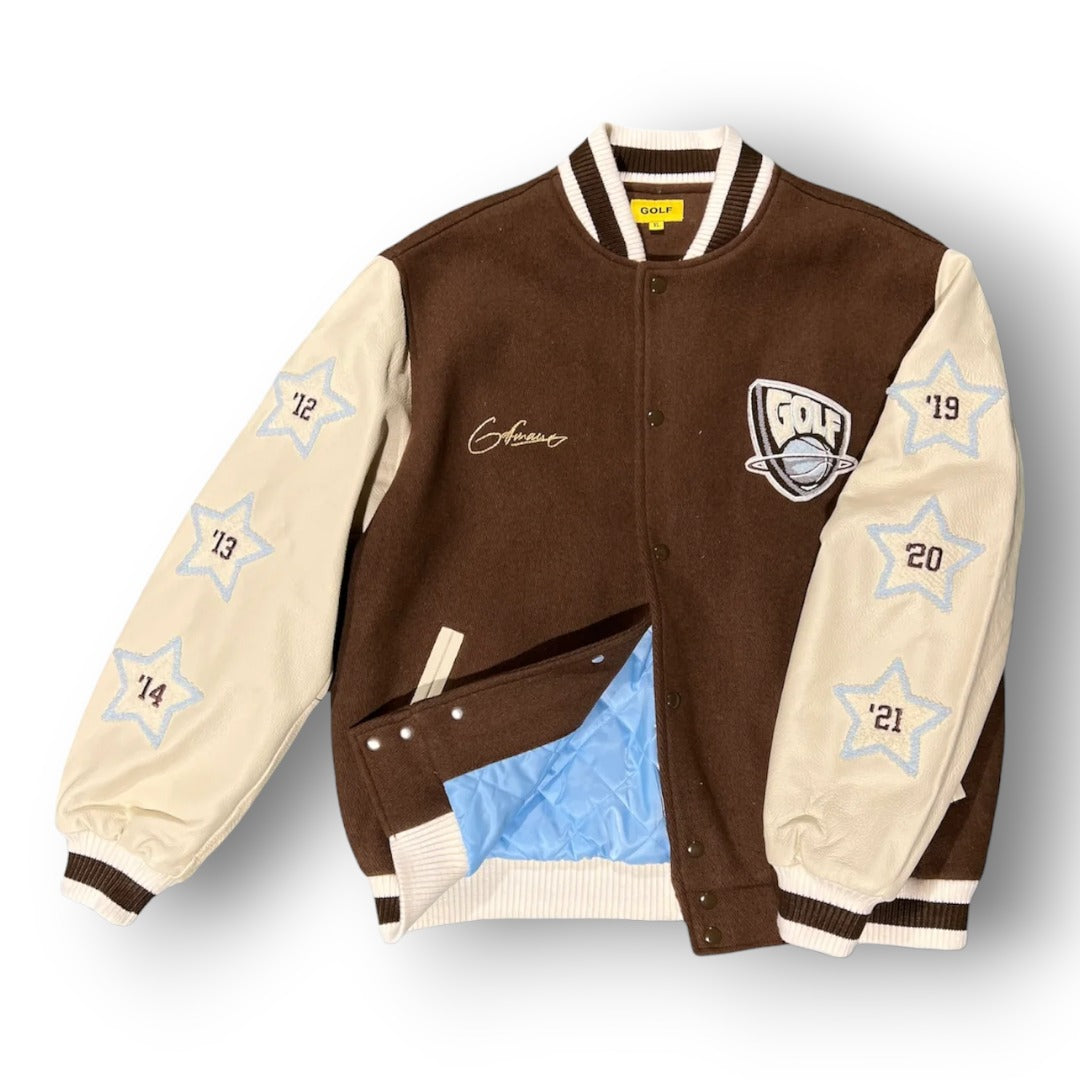 BROWN GOLF JACKET ''BROWN''