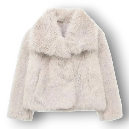 ''LIGH BEIGE'' FUR JACKET