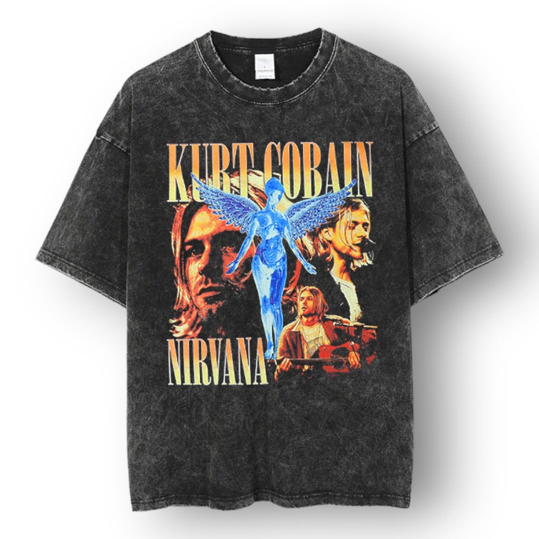 NIRVANA KURT ''BLACK'' T-SHIRT