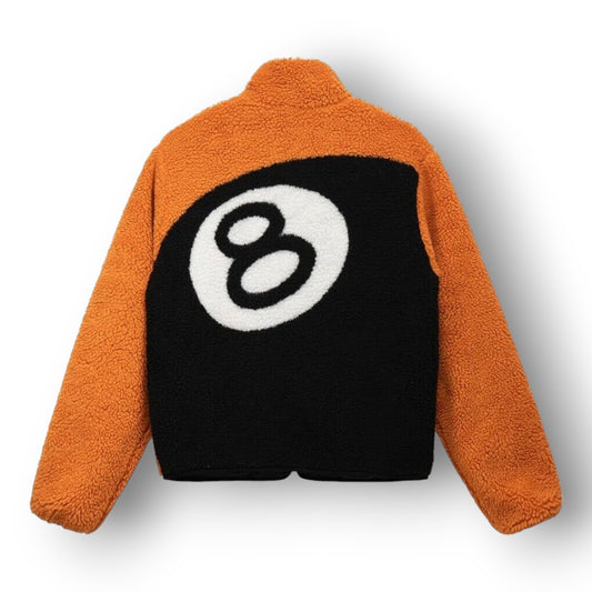 STUSY 8 BALL SHERPA REVESIBLE JACKET ''ORANGE''