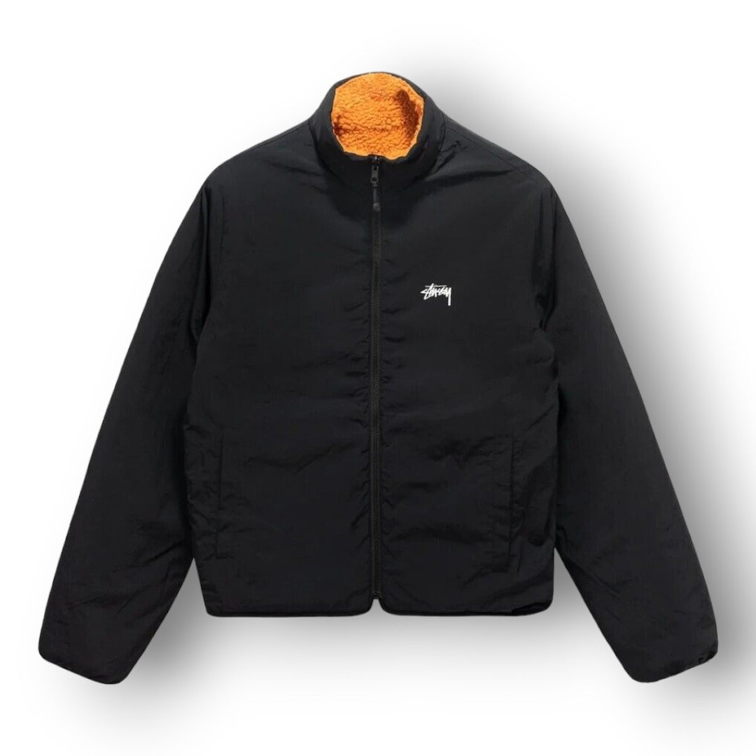 STUSY 8 BALL SHERPA REVESIBLE JACKET ''ORANGE''