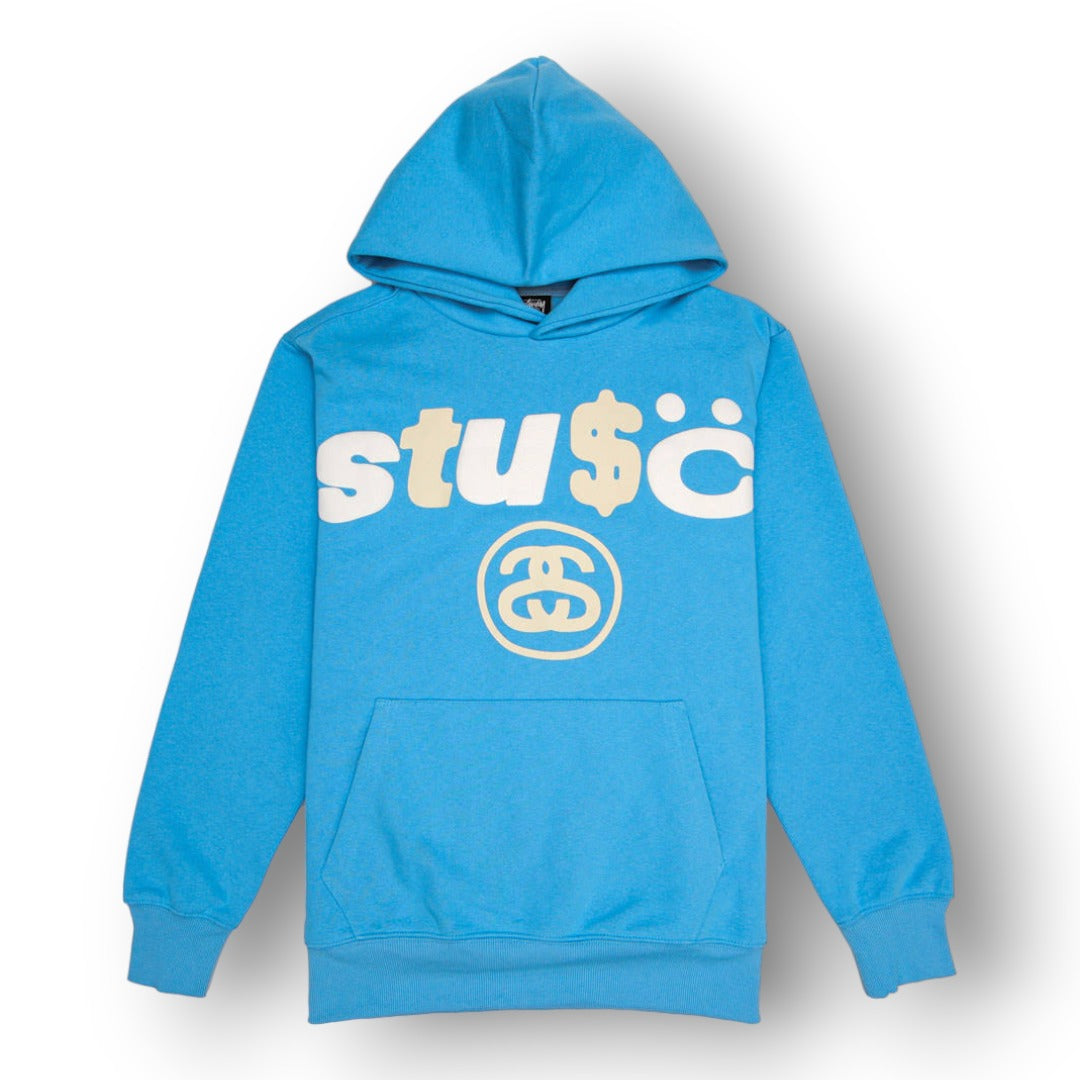 STUSY ''SKY BLUE'' 8 BALL HOODIE