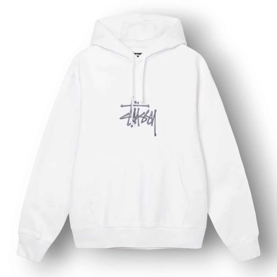 STUSY ANTIQUE LOGO ''WHITE'' HOODIE