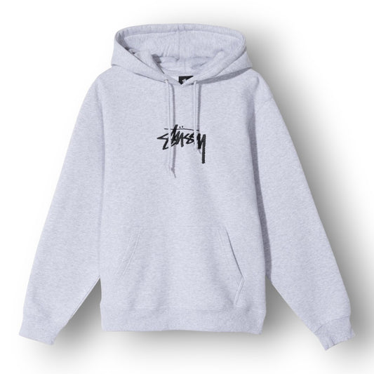 STUSY SMALL BASIC LOGO ''GREY'' HOODIE