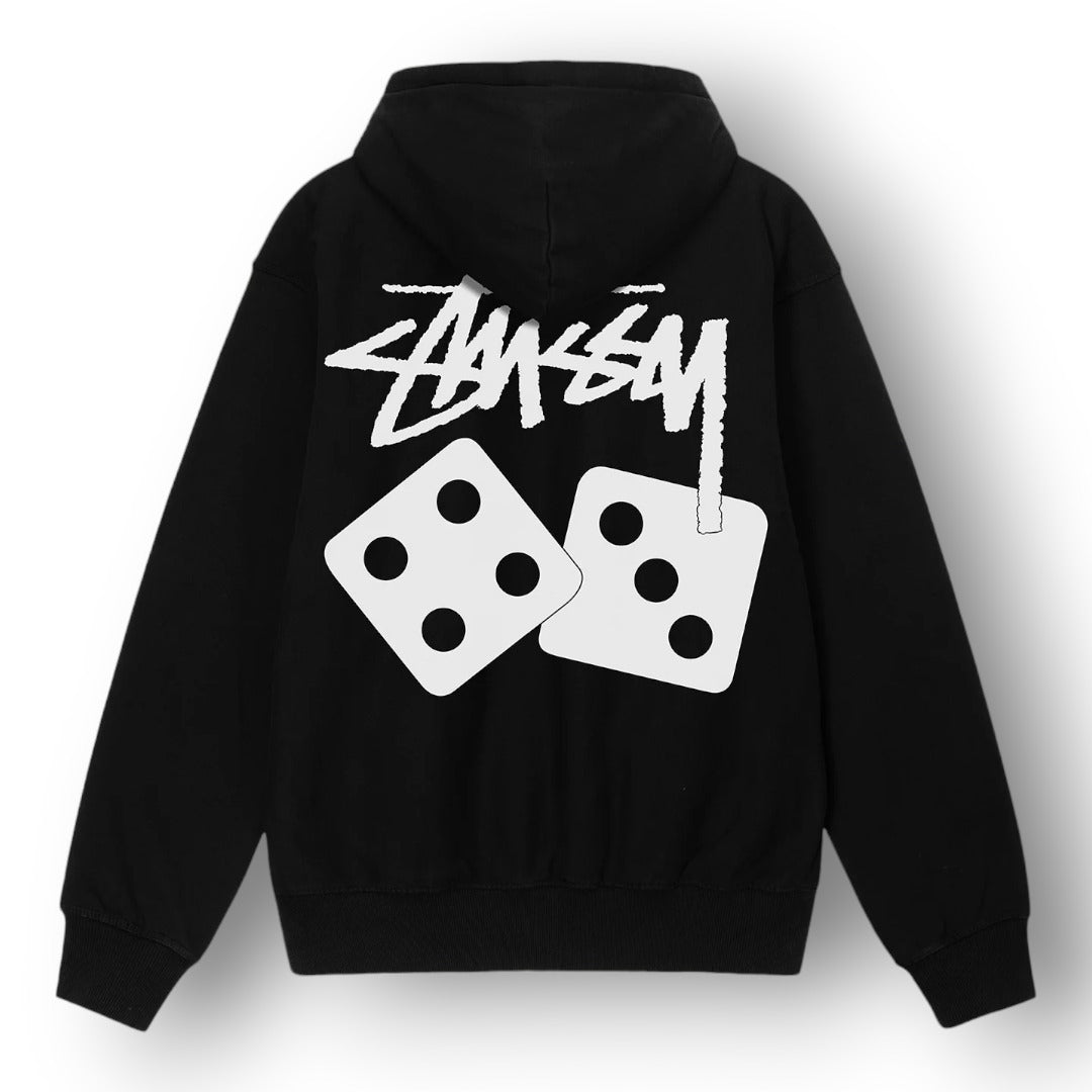 STUSY DICE ''BLACK'' HOODIE