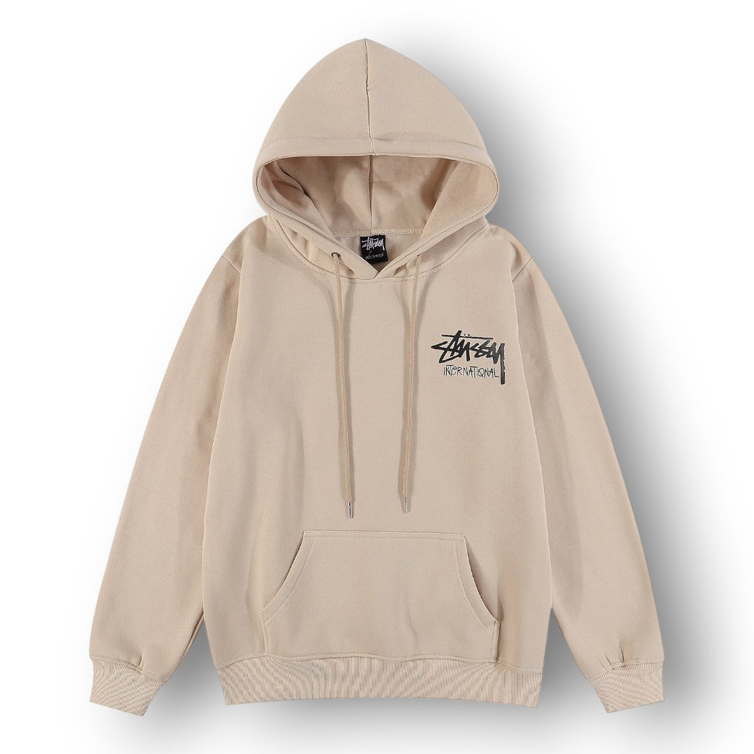 STUSY INTERNATIONAL ''LIGHT BROWN'' HOODIE