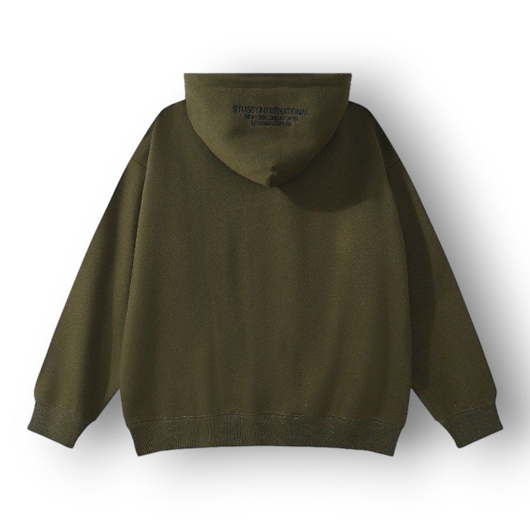 STUSY BASIC LOGO ''KHAKI'' HOODIE