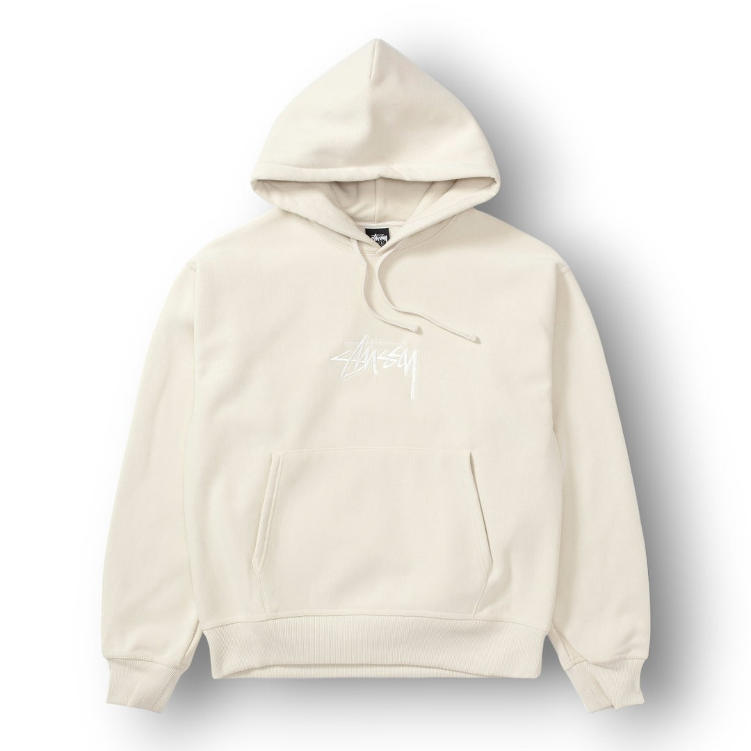 STUSY SMALL BASIC LOGO ''CREAM'' HOODIE