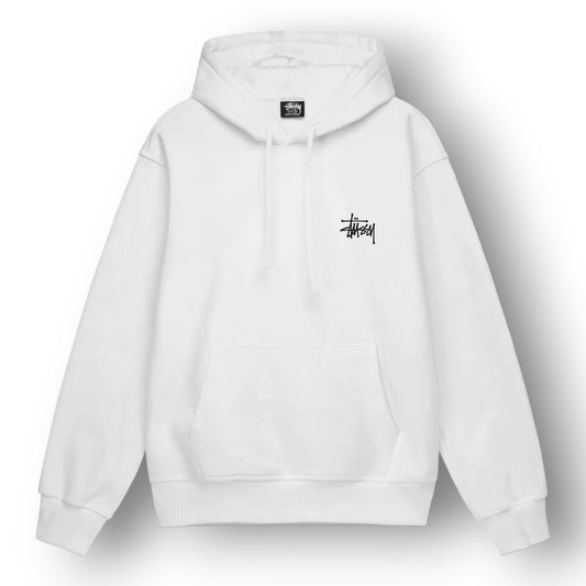 STUSY BASIC LOGO HOODIE ''WHITE'' HOODIE